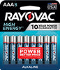 Rayovac AAA HIGH ENERGY™ Alkaline Batteries 8 Pack