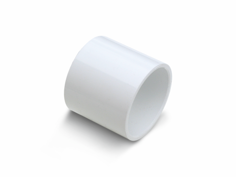 Genova Products White Slip x Slip Schedule 40 Pipe Couplings