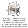 Amerock BP37025G10 Loop Collection Knob