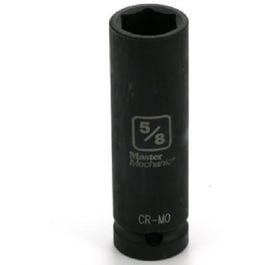 SAE Deep Impact Socket, 6-Point, 1/2-In. Drive, 5/8-in.