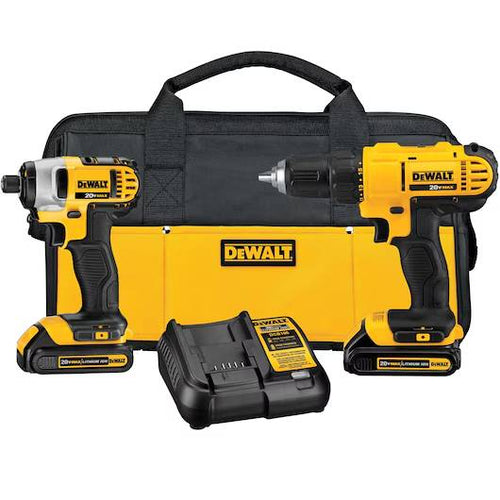 Dewalt DCK240C2 20V MAX* Drill Driver/Impact Driver Combo Kit