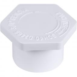 Genova Products PVC Schedule 40 Fittings Plug (SPIGOT)