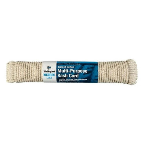 Wellington Natural Braided Cotton Clothesline Rope
