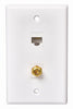 Audiovox Coax Wall Plate Cat5/6