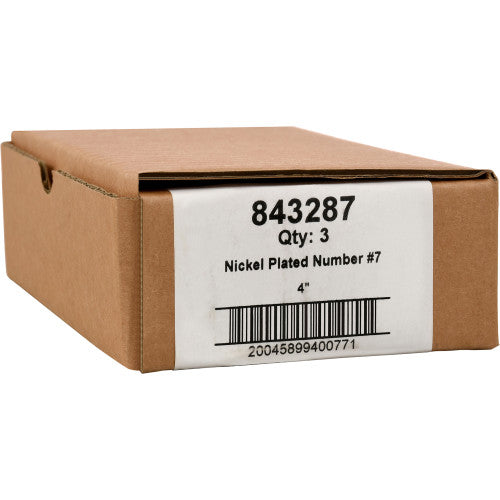 Hillman Distinctions Adhesive House Number 7 Nickel