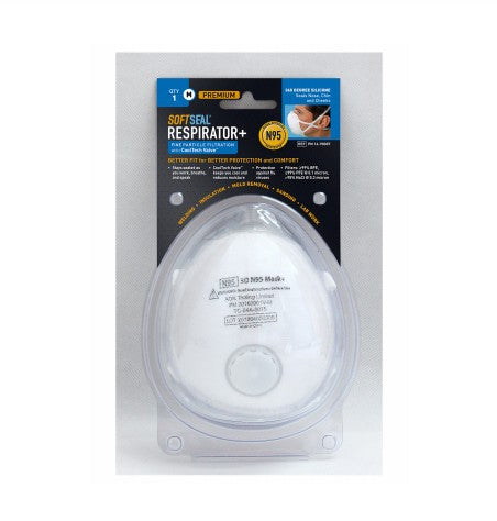 SoftSeal N95 Valved Safety Mask
