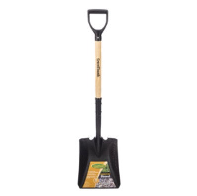 Green Thumb Square Point Garden Transfer Shovel Wood D-Handle