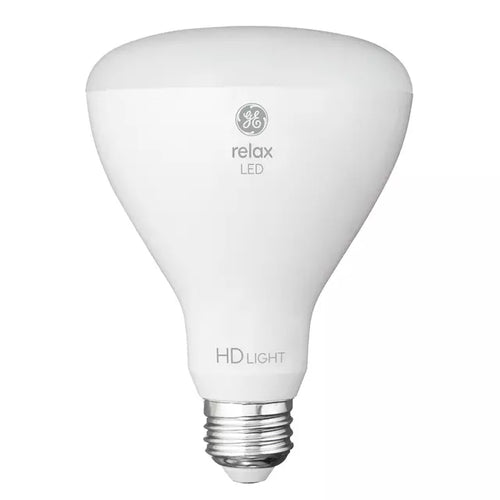 GE Relax HD LED 90 Watt Replacement, Soft White, BR30 Indoor Floodlight Bulbs (2 Pack)