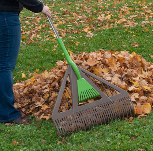 Ames Dual Tine Poly Leaf Rake with Hand Rake