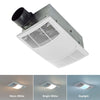 Broan® PowerHeat™ 80 CFM 1.5 Sones Heater Exhaust Fan with CCT LED Lighting