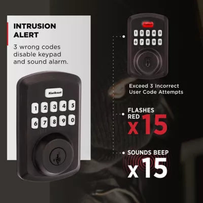 Kwikset Powerbolt 250 Transitional Keypad Electronic Lock