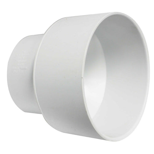 Canplas PVC White Sewer Transition Adapter Coupling Sewer
