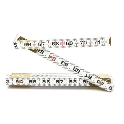Crescent Lufkin 5/8 x 6' Red End® Flat Reading Wood Rule