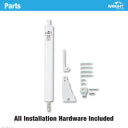 Wright Products Standard Duty Pneumatic Screen and Storm Door Closer