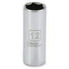 Metric Deep Well Socket, 6-Point, 3/8-Inch Drive, 12mm