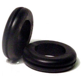 5-Pk. 3/8-In. I.D. Flexible Black Vinyl Hole Grommet