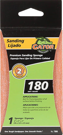 SANDING SPONGE 3 IN X 5 IN 180 GRIT